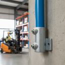 Dark Gray Premium Horizontal Base Side Support Wall Fixing for 42.4mm Tube - Heavy Duty Construction for Secure Attachment