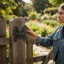 Dark Olive Green Premium Medium Butterfly 180 x 165mm - Grey Iron, 5mm Thickness, Care Instructions