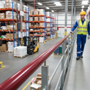 Dark Gray Premium 40mm x 8mm Plastic Handrail Capping in Wine Red - 25m Coil for Durable Staircase Finish