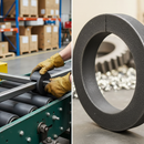 Dark Slate Gray Premium Heavy Duty 100mm Diameter Ring Made from 16mm Square Bar for Industrial Applications