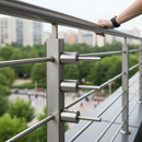 White Smoke Premium 304 Stainless Steel Bar Holder for 42.4mm Tube with 12mm Through Hole - High-Quality Professional Grade for Industrial and Commercial Appli...