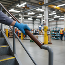 Dark Gray Premium 40mm x 8mm Plastic Handrail Capping - 25m Coil with Durable Finish and Stylish Design for Enhanced Staircase Safety