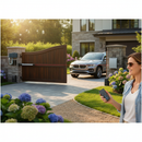 Dark Slate Gray Heavy Duty Electromechanical Swing Gate Automation Kit with Single Arm and 230v Control for Easy Installation