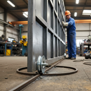 Rosy Brown Premium 120mm Slider Wheel for 20mm Diameter Track - Heavy Duty Sliding Gate Application with 700kg Weight Capacity