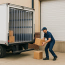 Gray Frozen Delivery Vehicle Polar Grade Clear PVC Strip Curtains (Hook-on)