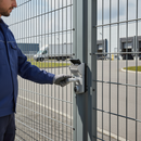 Dark Gray Premium Mechanical Code Lock with Adjustable Bolt and Stainless Steel Mechanism for 30-50mm Box Section Gates