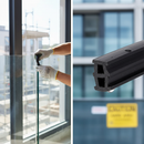 White Smoke Premium External Rubber for Juliet Balcony Systems - Compatible with 12.76mm Glass for Robust Support