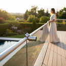White Smoke Premium Adjustable Elbow for 48.3mm x 2.6mm Tube - 316 Stainless Steel with Satin Finish