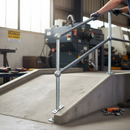 White Smoke Premium 38° Rake Flat Base for 42mm Tube with 450mm Centres and Durable Galvanised Finish
