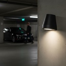 Black Premium Architectural Conical Wall Lighting 12-24V DC - Durable Aluminum Housing, High Brightness, and Easy Installation