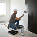 Light Gray Quick Drying Gloss Paint 5L | High-Gloss Black Finish for Metal & Wood