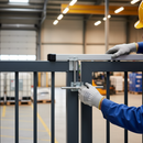 Gray Premium Heavy Duty Fixing Rail for Gates - Compatible with Various Models, Anodised Aluminium Profile, 1500mm Length
