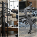 Black Premium Leaf 130 x 240mm 6mm Thick for Ornate Floral Panels - High-Quality Professional Grade for Industrial and Commercial Applications