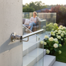 Dark Gray Premium Adjustable Wall Bracket for 48.3mm x 2mm Tube - Durable 316 Stainless Steel Construction