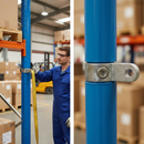 Dark Cyan Premium Assist Expanding Fitting with Male Lug for 42.4mm Tube - Versatile Handrail Support Solution