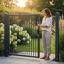Black Premium Heavy Duty Concealed Adjustable 3D Hinge for Gates and Tubular Profiles with Easy Installation and High Load Capacity
