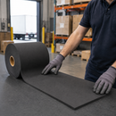 Dark Slate Gray Plain Expanded Neoprene/EPDM Sponge Strip – Non-Adhesive Closed-Cell Rubber – 10m Roll