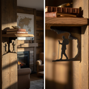 Black Premium Fell Walker Silhouette - Approx 215 x 230mm for Outdoor Use and Adventure