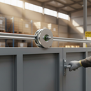 Dim Gray Premium 120mm Slider Wheel for 20mm Diameter Track - Heavy Duty Sliding Gate Application with 700kg Weight Capacity