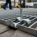 Dark Slate Gray Premium Flooring Grating Clip for 30mm to 41mm Load Bar Centres - Galvanised with M8 Screw for Easy Installation
