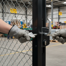 Black Premium Heavy Duty Sliding Gate Lock with Stainless Steel Mechanism for 40mm Box Section - Black RAL9005