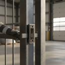 Black Premium Stainless Steel Sliding Gate Keep with Auto-Adjustable Features for Secure Locking and Damage Prevention