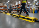 Dim Gray Professional Heavy Duty Cable and Hose Protection Ramp - 1000mm Length with 100mm x 30mm Cable Channel and 3kg Weight