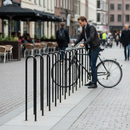 Gray Premium 16mm Diameter Hooped Top Barrier, 1.2m High with 100mm Gaps and 116mm Centres for Enhanced Visibility and Safety