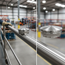 Dark Gray Premium 316 Stainless Steel Radiused End Cap for 42.4mm x 2mm Tube - Satin Finish for Durable Applications