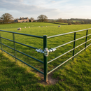 Lavender Premium Galvanised Angle Corner Kit for Fencing with 6 Gate Eyes and 3 Nut Sets for Secure Stabilization