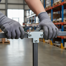 Light Slate Gray Premium Long Tee Square Key Clamp for 40mm Box Section - Ideal for Connecting Vertical Posts to Top Rails