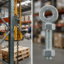 Dim Gray Premium Adjustable Eye Bolt for 16mm Pin with M16 Thread and 100mm Length - High-Quality Professional Grade for Industrial and Commercial Applications