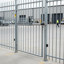 Gray Premium Stainless Steel Rail for Gate Closer Installation on Barred Fencing - Durable and Compatible with Various Gate Closers