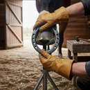 White Smoke Premium Weldable Cast Steel Horseshoe Badge 110mm x 110mm for Versatile Applications