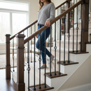 White Smoke Professional 12.5mm Square Hollow Picket Stair Spindle with Powder Coated Finish and Dimensions for Indoor Use
