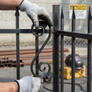Black Premium S Scroll Flat Bar 90mm x 250mm with 12mm x 6mm Dimensions for Versatile Applications