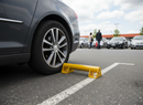 Black Premium Heavy Duty Steel Kerb Vehicle Stopper 610 x 200 x 100mm - Ideal for Parking and Logistics