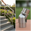 White Smoke Premium Adjustable Elbow Joint for 42.4mm x 2mm Tubing with 190 Degree Adjustment