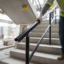 Slate Gray Premium 60mm x 8mm Plastic Handrail Capping - Black 25m Coil, Scratch & Stain Resistant, Ergonomic Design for Safe Staircase Access