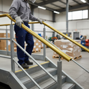 Dim Gray Premium 50mm x 8mm Plastic Handrail Capping in Gold - 25m Coil for Enhanced Staircase Safety and Style