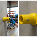 Slate Gray Premium Round Wall Flange Handrail Fitting with Drilled Holes and M6 Bolt for Secure Wall Fixing