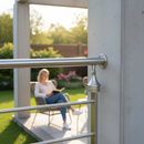 Light Slate Gray Premium Adjustable Rail Support for 48.3mm Tubes - Versatile and Durable Solution for Structural Support