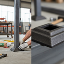 Dim Gray Premium Square Collar 50mm x 50mm with 16mm Square Hole for Industrial Applications