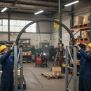 Dark Slate Gray Premium 40x40mm Plain Box Section Arch with 1000mm Length and 500mm Rise for Industrial Applications