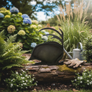 Black Premium Hedgehog Silhouette Decoration - Approximate Size 210 x 220mm for Garden and Home Decor