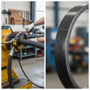 Dark Slate Gray Premium 130mm Diameter Ring with 16 x 6mm Plain Bar for Heavy Duty Applications - High-Quality Professional Grade for Industrial and Commercial App...