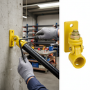 White Smoke Premium Swivel Angle Wall Flange Fitting for 33.7mm Tube - Yellow Powder Coated for Internal Use
