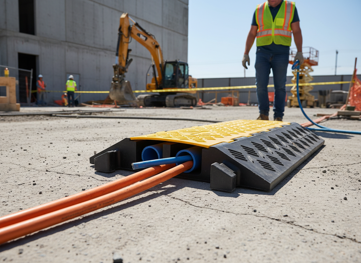 Premium 2-Channel Lidded Ramp for Pedestrians and Vehicles - Heavy Dut ...