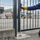 Gray Premium Aluminium Drop Bolt with Internal Locking Mechanism and Height Adjustability for Enhanced Security
