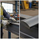 Dark Slate Gray Premium Heavy Duty Convex Bar 40mm x 10mm - 3m Length for Robust Handrail Applications